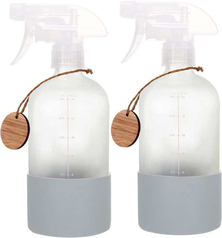 With Silicone Sleeve,16oz Refillable Spray Bottle Wi