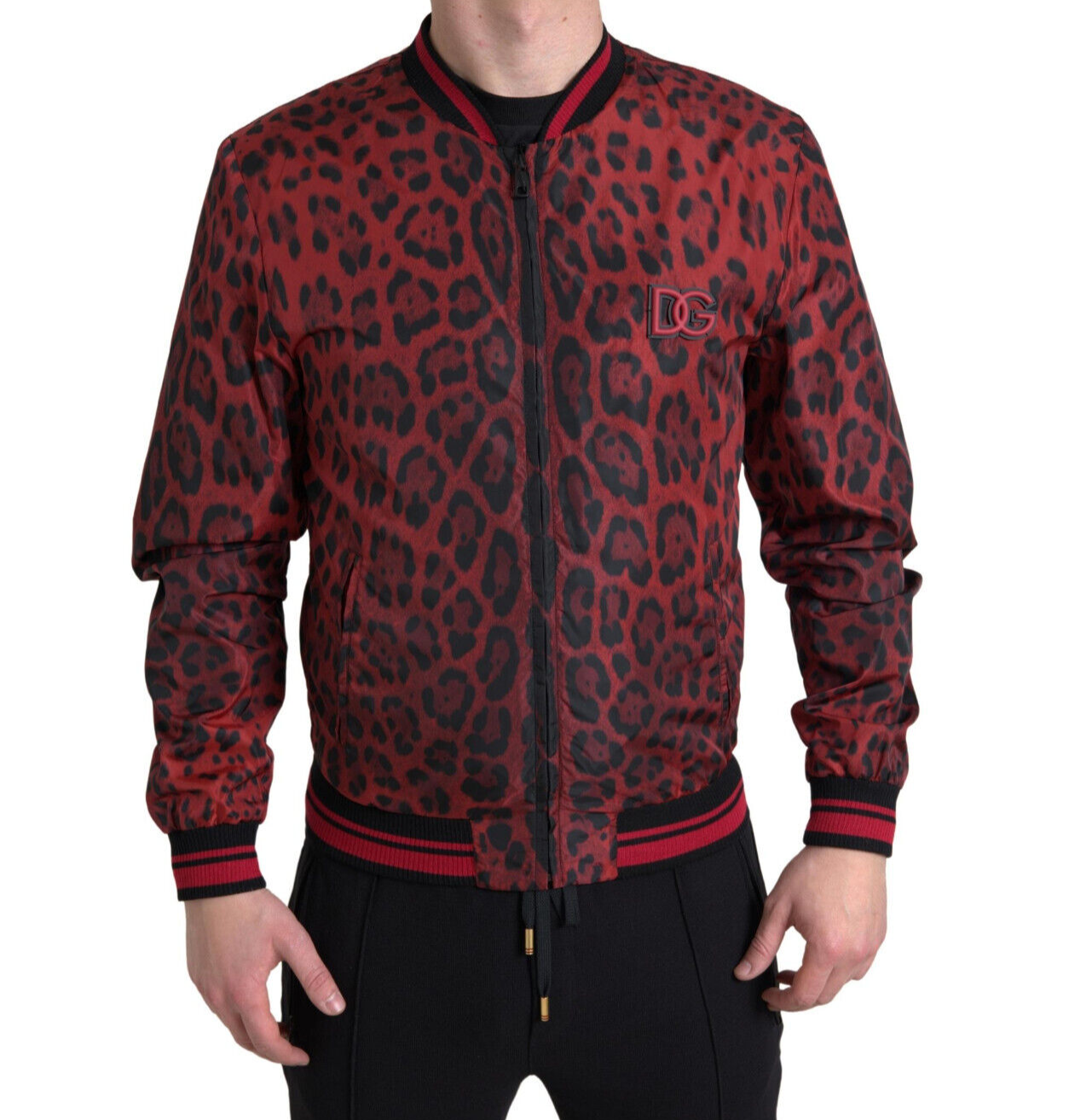 triple B.  DOLCE&GABBANA ライナー付きジャケット Dolce & Gabbana Blazer Bronze Monkey Print Silk Slim Jacket