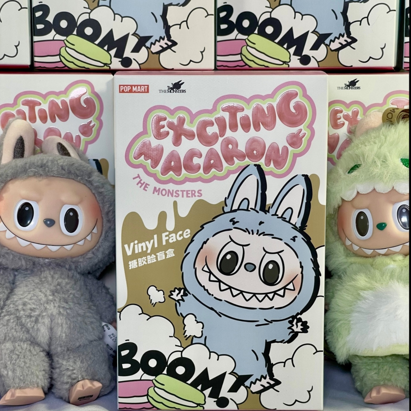 Popmart THE MONSTERS Macaron Labubu 2個 POPMART THE MONSTERS LABUBU EXCITING MACARON VINYL FACE