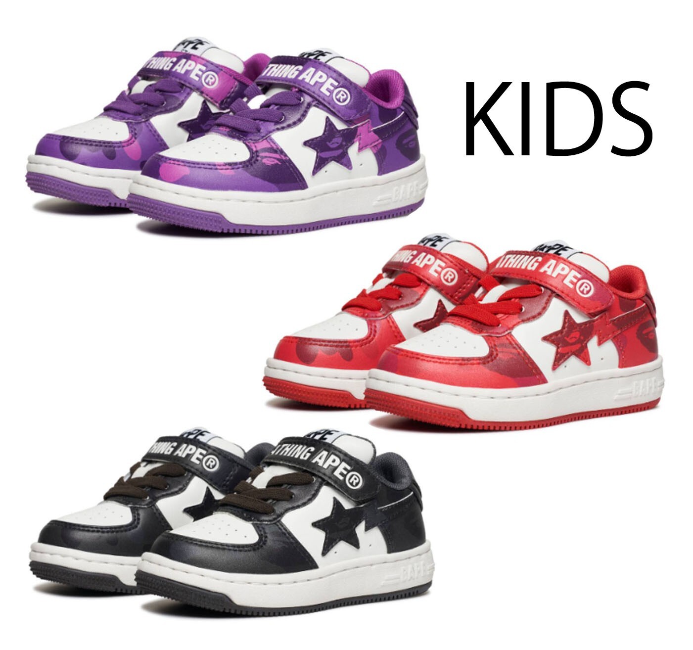 A BATHING APE BAPE Kids マイロ スニーカー BAPE STA KIDS #1 | bape.com