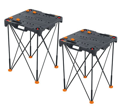 WX066 Worx (2) Sidekick Portable Tailgate Work Tables-Save Buying 2