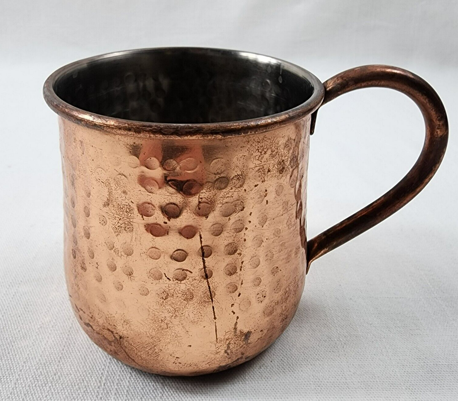 Solid Copper Hammered Mule Mug  4"