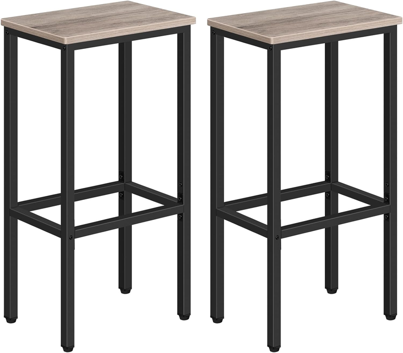 Set of 2 Bar Stools, 29.5" Tall Counter Bar Stools, Kitchen 