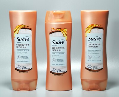 Bundle Lot Suave Coconut Oil Infusion Damage Repair 1 Shampoo And 2 Conditioner