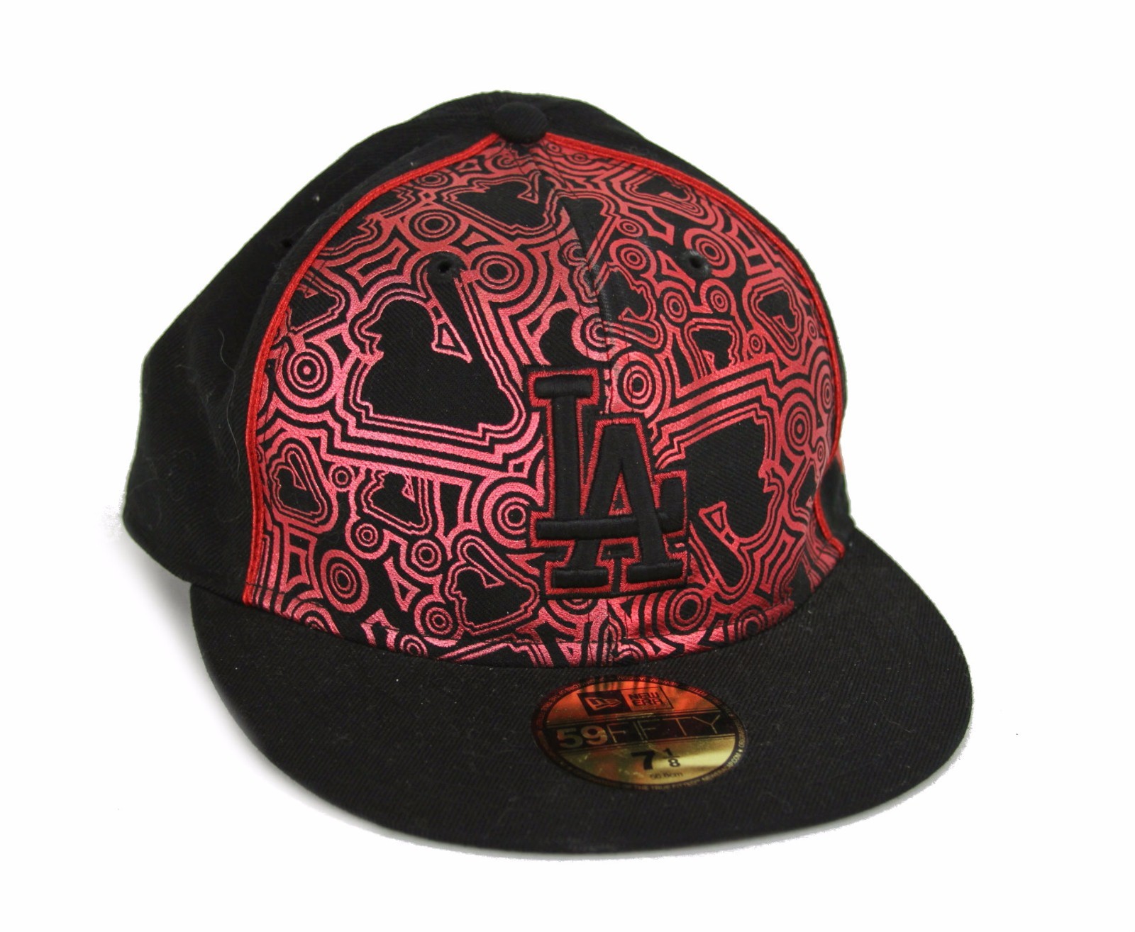 【海外限定】NEW ERA 59FIFTY Los Angeles Dodgers Black&Red Los Angeles Dodgers New Era MLB 59Fifty 5950 Fitted Cap Hat