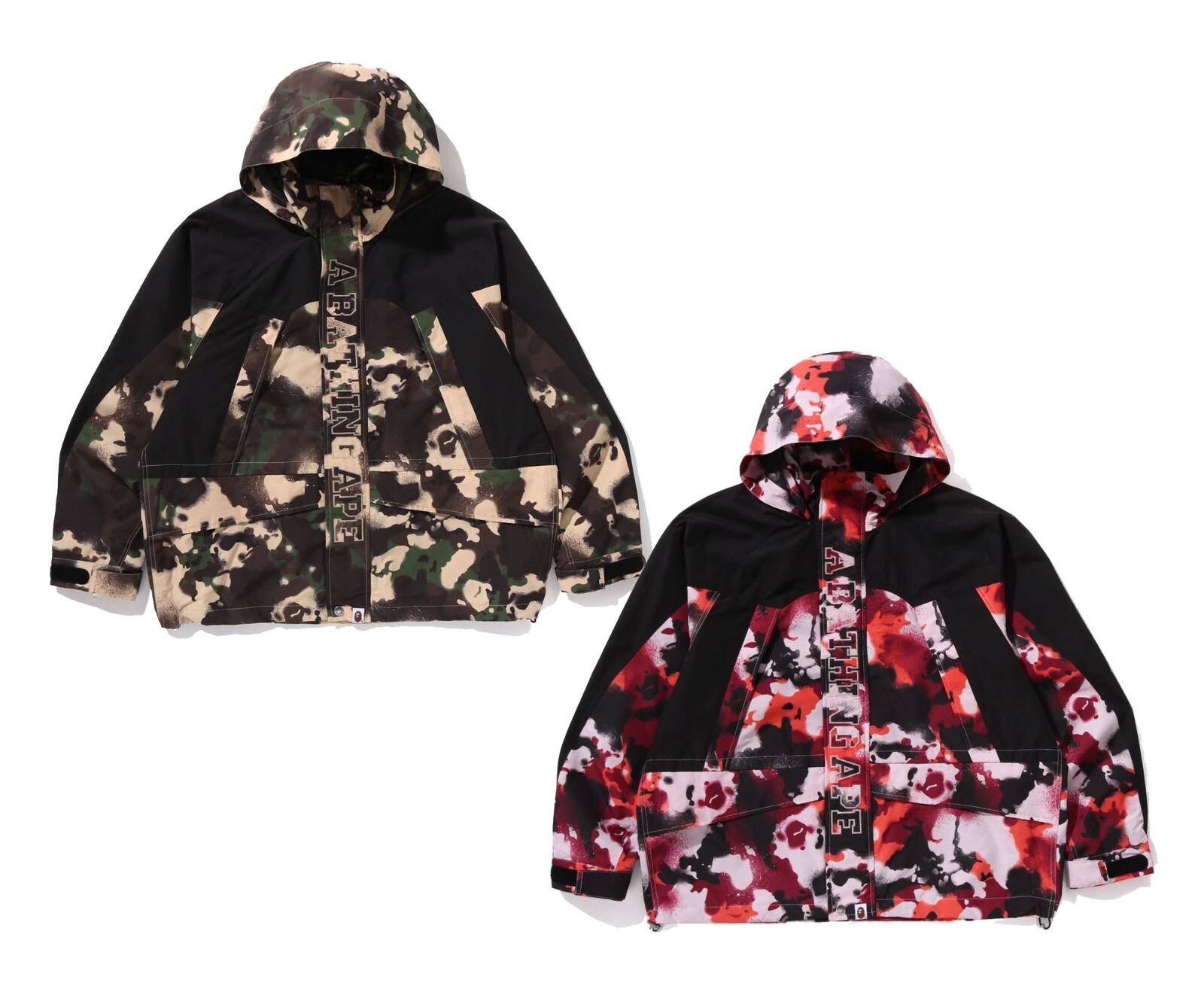 A BATHING APE Men's MAP CAMO SNOWBOARD JACKET 1L30140313 b