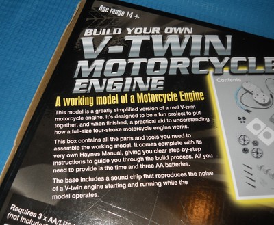Haynes V-Twin Motorcycle Kit-Working-Motorized/Sound Effects-Model Car Swap Meet