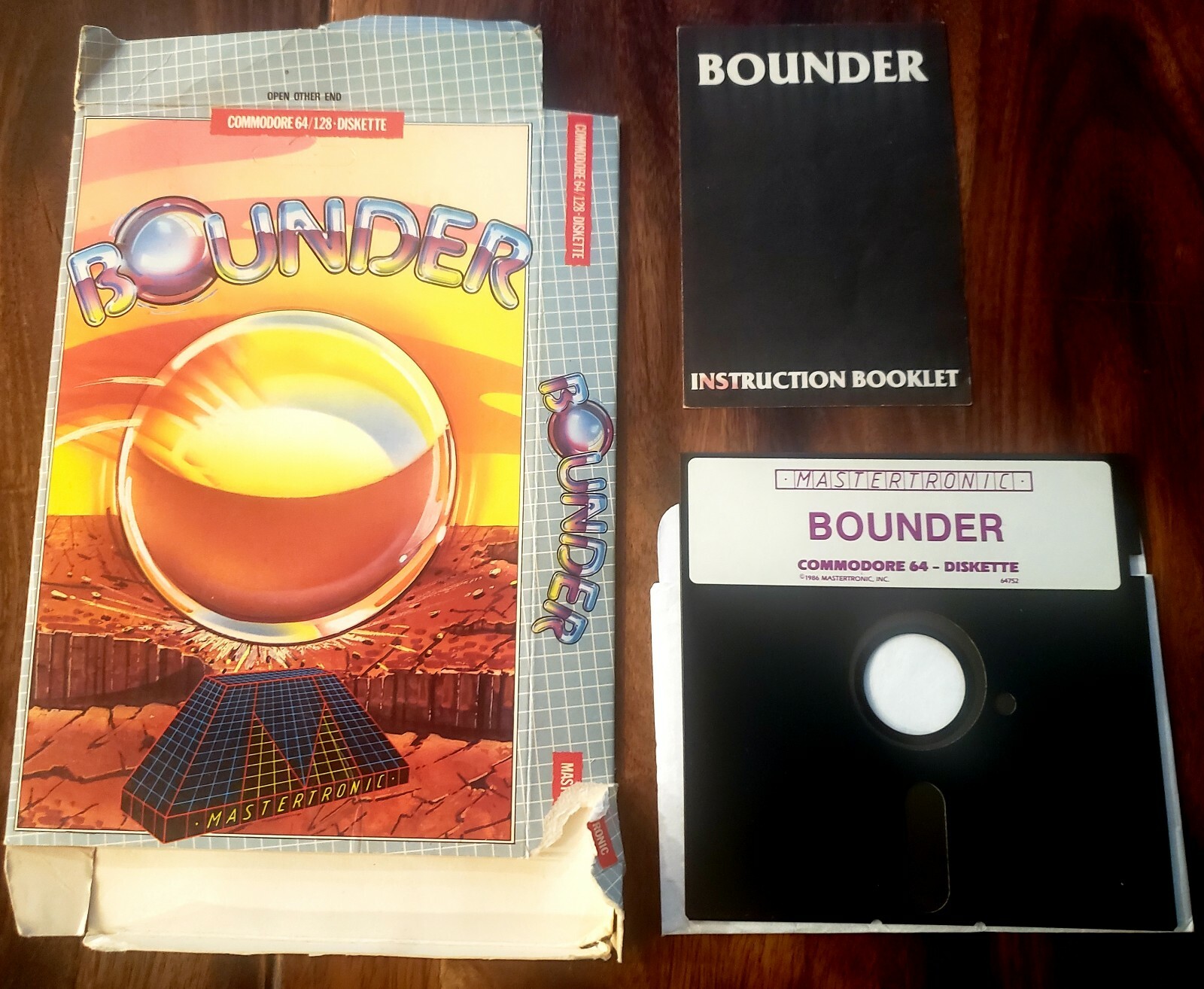 BOUNDER Mastertronic Commodore 64 128 C64 Game Box Diskette