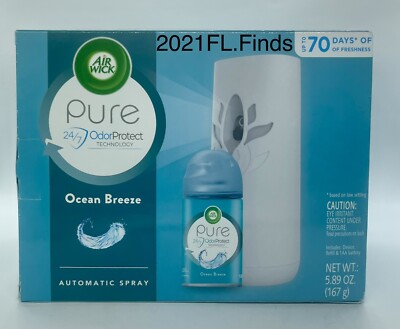 Air Wick Pure Freshmatic Spray Kit (Gadget + 1 Refill), Ocean Breeze