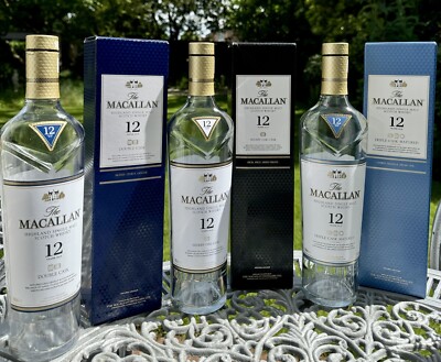 Macallan 12 Triple Cask; 12 Sherry;  12 Double cask