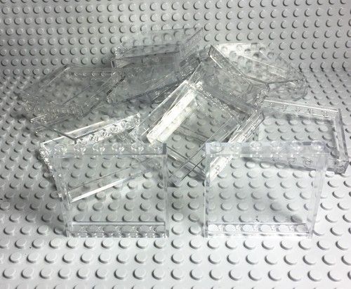 Lego 15 Pieces Transparent Trans Clear Panels 1x6x5 City Walls Window Parts