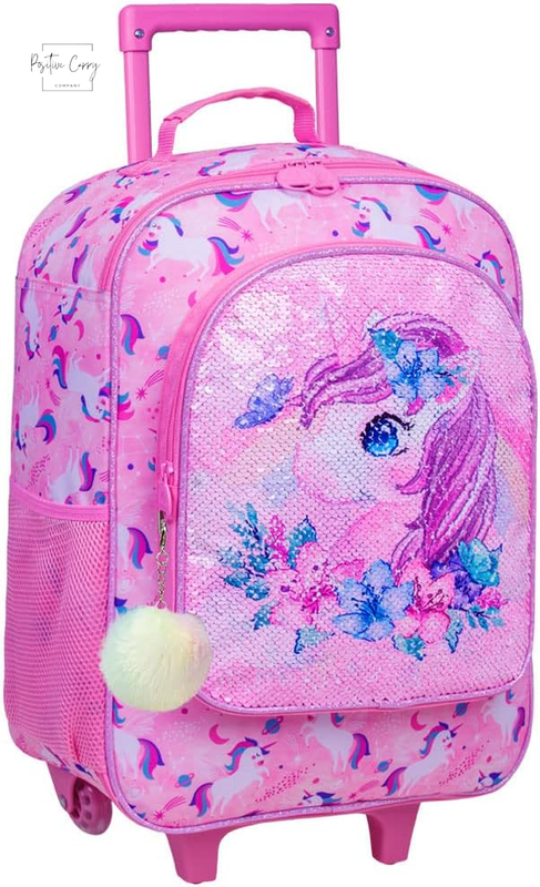 For Girls And Boys, Dinosuar Unicorn Suitcase Rolling With W