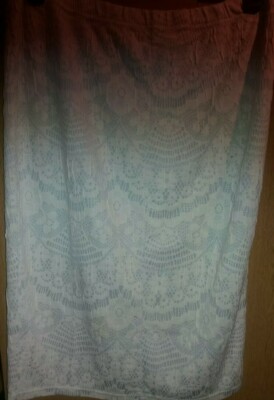 Ladies Women's Skirt Size 18 Lace Affect Papaya Weekend Summer