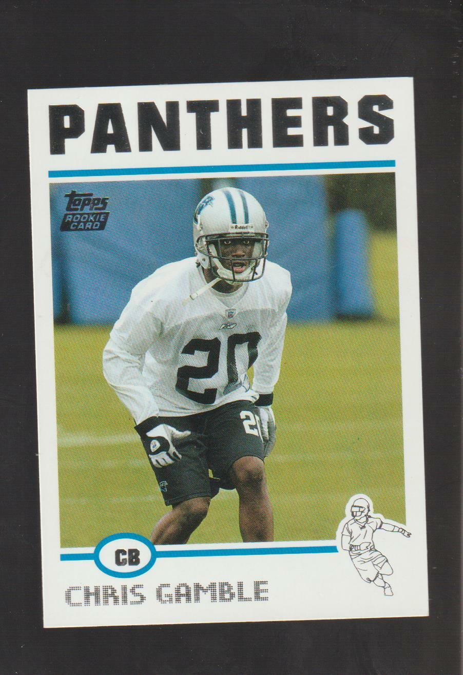 2004 Topps #329 Chris Gamble rookie card Carolina Panthers / Ohio State Buckeyes. rookie card picture