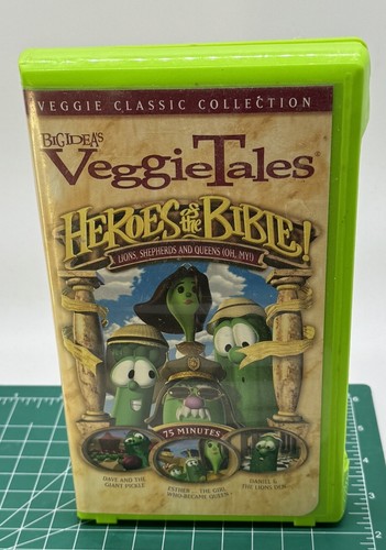 VeggieTales Heroes of the Bible VHS 2002 Clamshell Lions Shepherds
