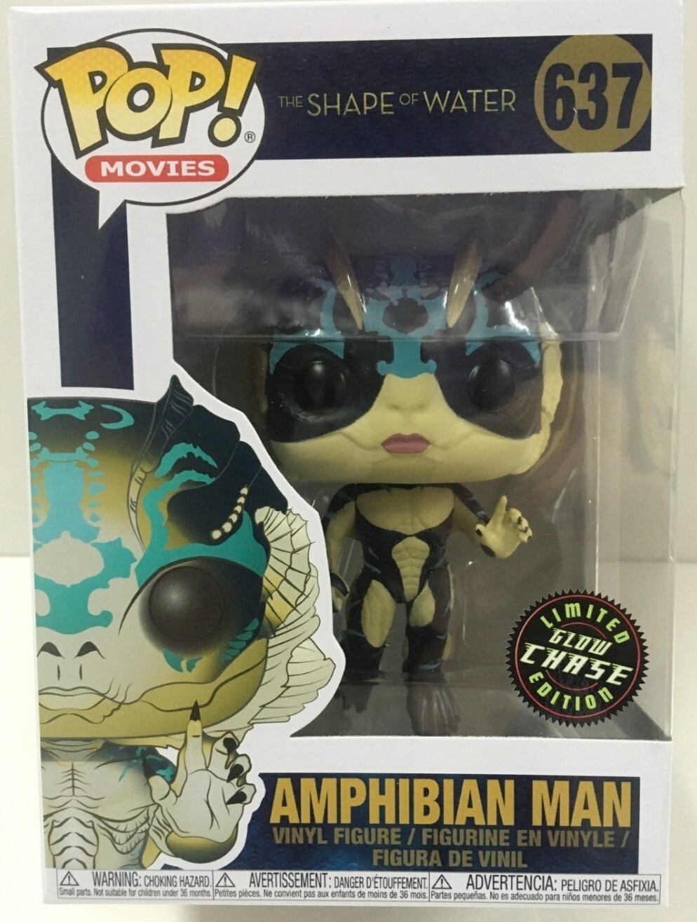Funko - POP Movies: Shape of Water Amphibian Man #637 LIMITED CHASE EDITION NEW 889698324854 | eBay