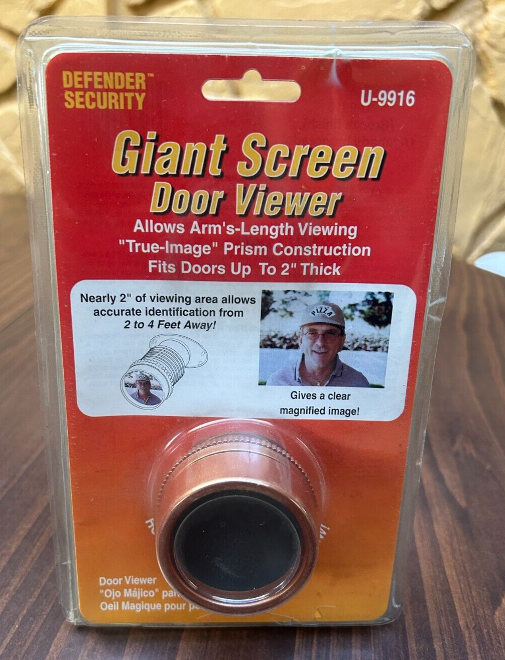 Prime-Line U 9916 Giant Screen Viewer Bronze Finish Brand New Sealed Package