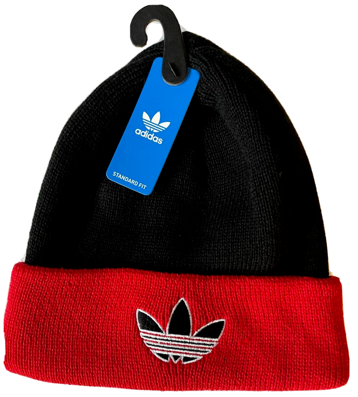 ADIDAS TREFOIL UNISEX COZY WARM SOFT STRETCH FOLDED Beanie RED