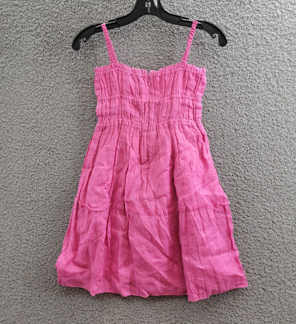 Sea Cole Smocked Sleeveless Dress Big Girls 10Y Pink Back Zip Closure - Picture 8 of 16