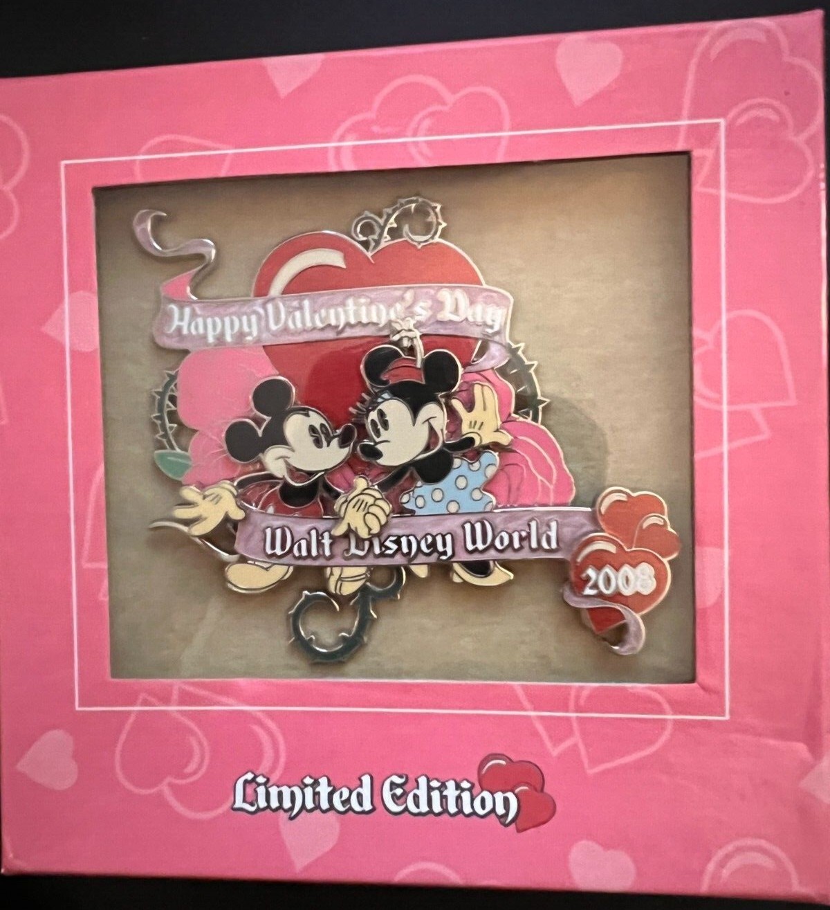 WDW Happy Valentine's Day 2008 Mickey & Minnie Mouse (Jumbo