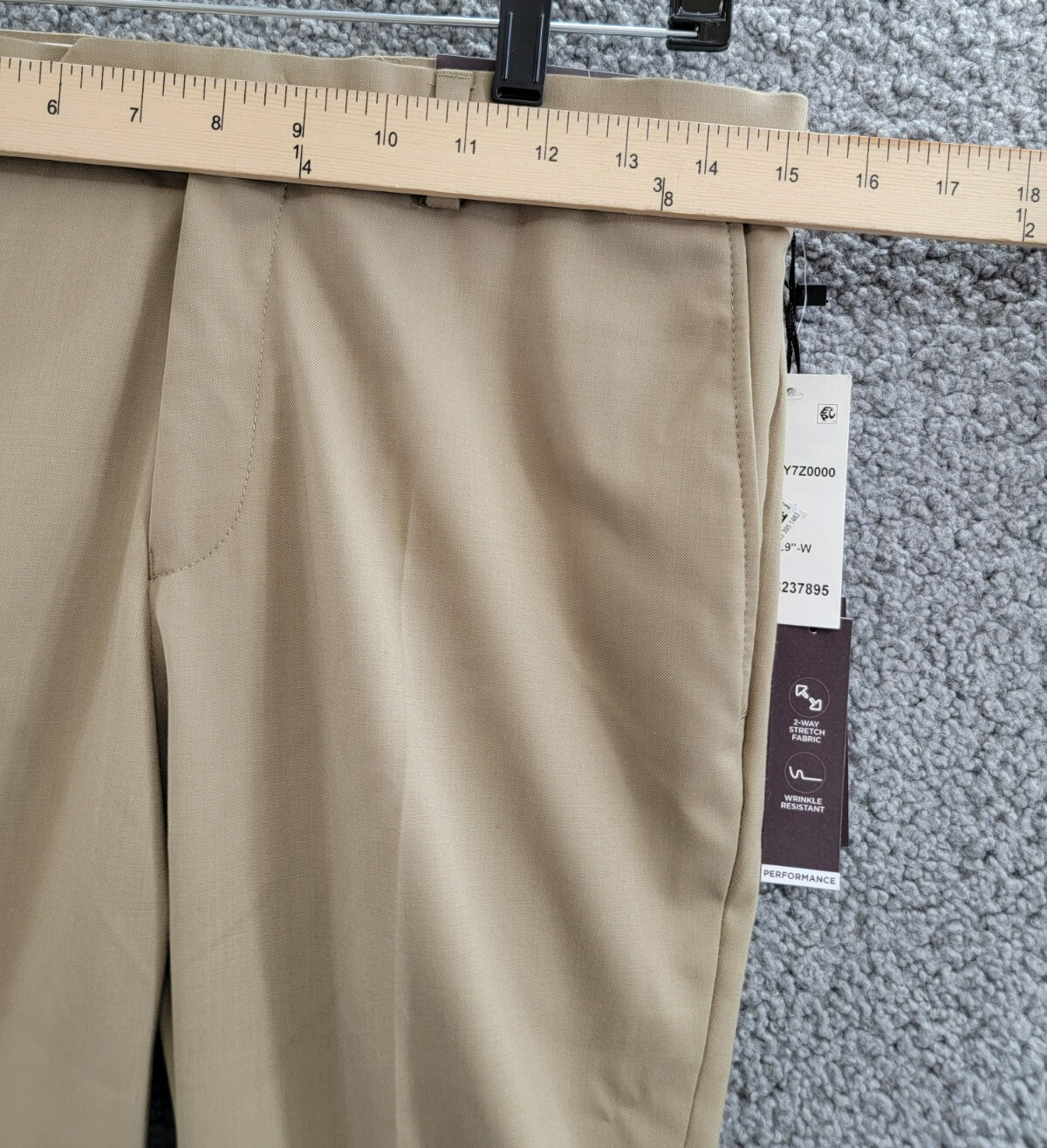 Michael Kors Wool Blend Plain Dress Pants Boys' 18R Tan Zip Button Hook & Bar - Picture 5 of 16