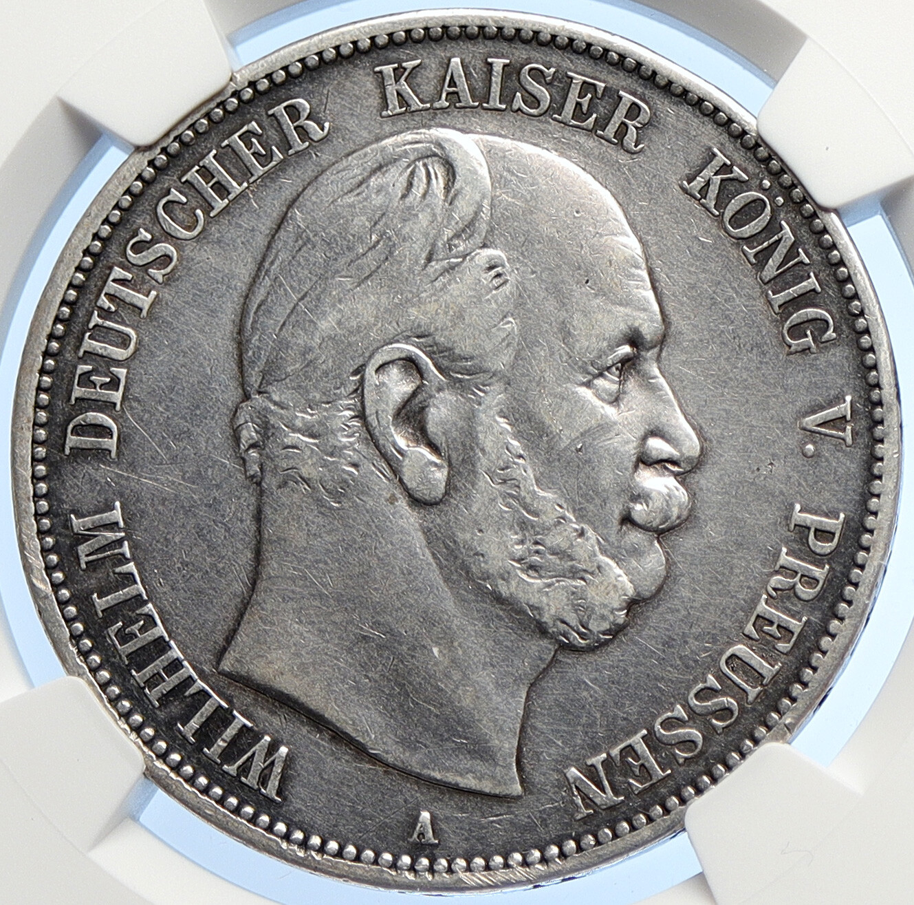 1875 A PRUSSIA KINGDOM German States WILHELM I Silver 5 Mark Coin NGC i106269 1875 A PRUSSIA KINGDOM German States WILHELM I Silver 5 Mark Coin NGC i106269