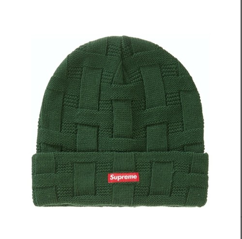 帽子 Supreme Basket Weave Beanie Black 19AW Supreme Basket Weave Beanie (Green) FW19 New Small Box Logo