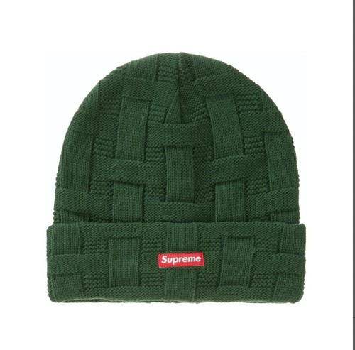 Supreme Basket Weave Beanie (Green) FW19 New Small Box Logo | eBay