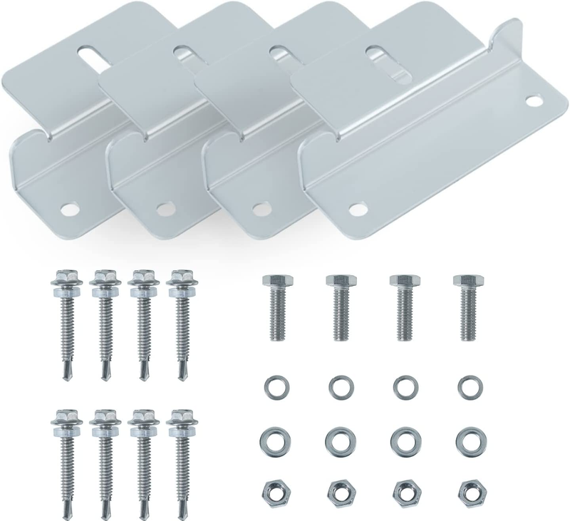 4 Units Solar Panel Mounting Z Brackets Solar Panel Mounting Brackets for RV Roo