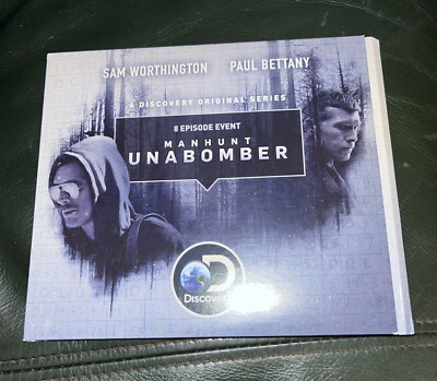 FYC MANHUNT UNABOMBER promo DVD COMPLETE Worthington Bettany 2017 Discovery RARE