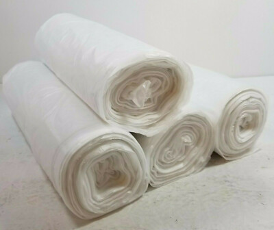 100 pcs Low Density 1 Mil 40'' x 46'' 40-45 gallon Trash Can Liner Bag CLEAR - NEW