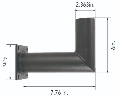90 Degree Wall Mounting Tenon. Bracket, Mounting Accessory. Steel Mount