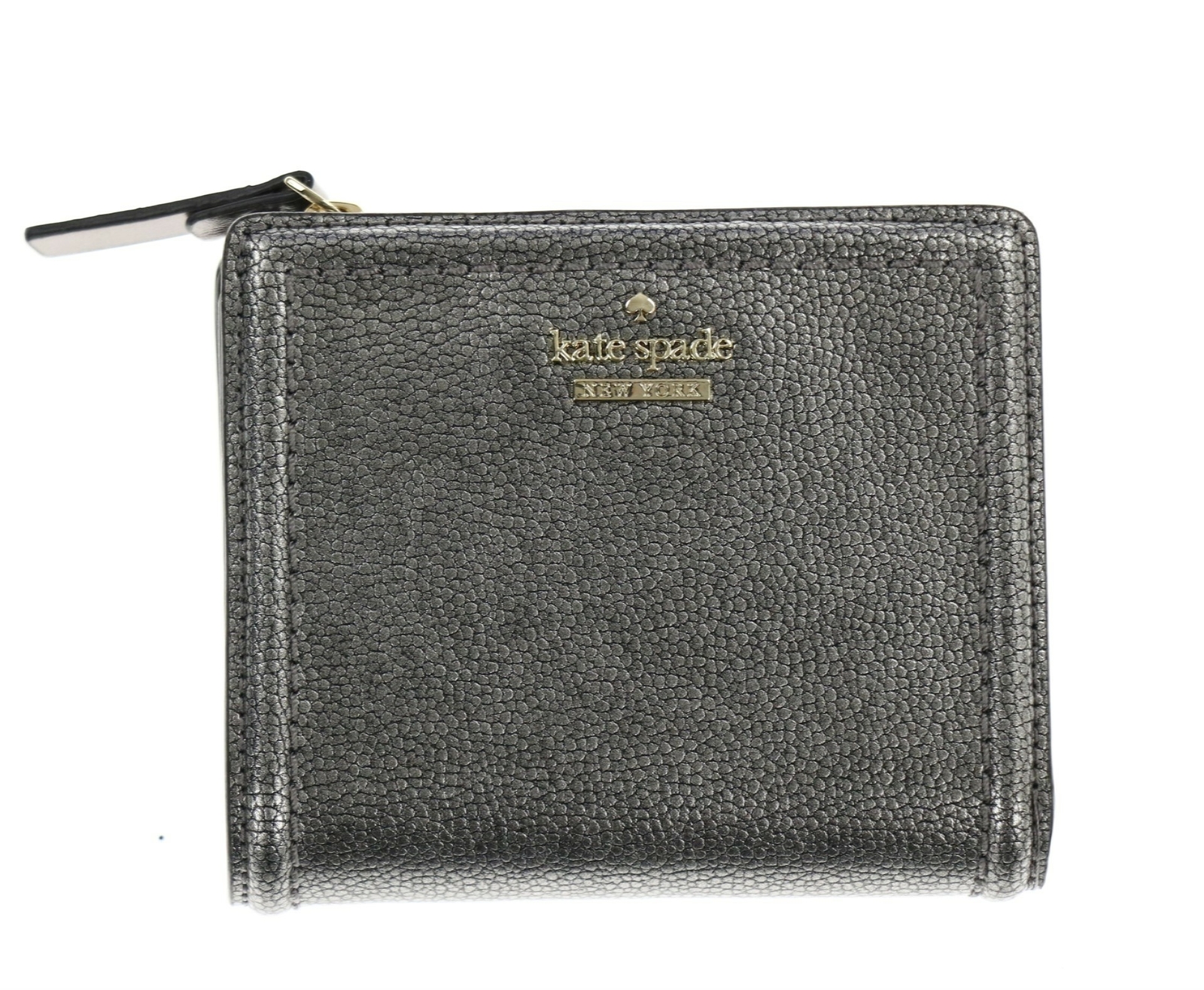 Kate Spade New York 250745 Womens Small Leather Wallet Patterson Drive Pewter