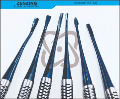 6 German Extraction PDL Set Dental Luxating Root Elevators PDL Implant Tooth