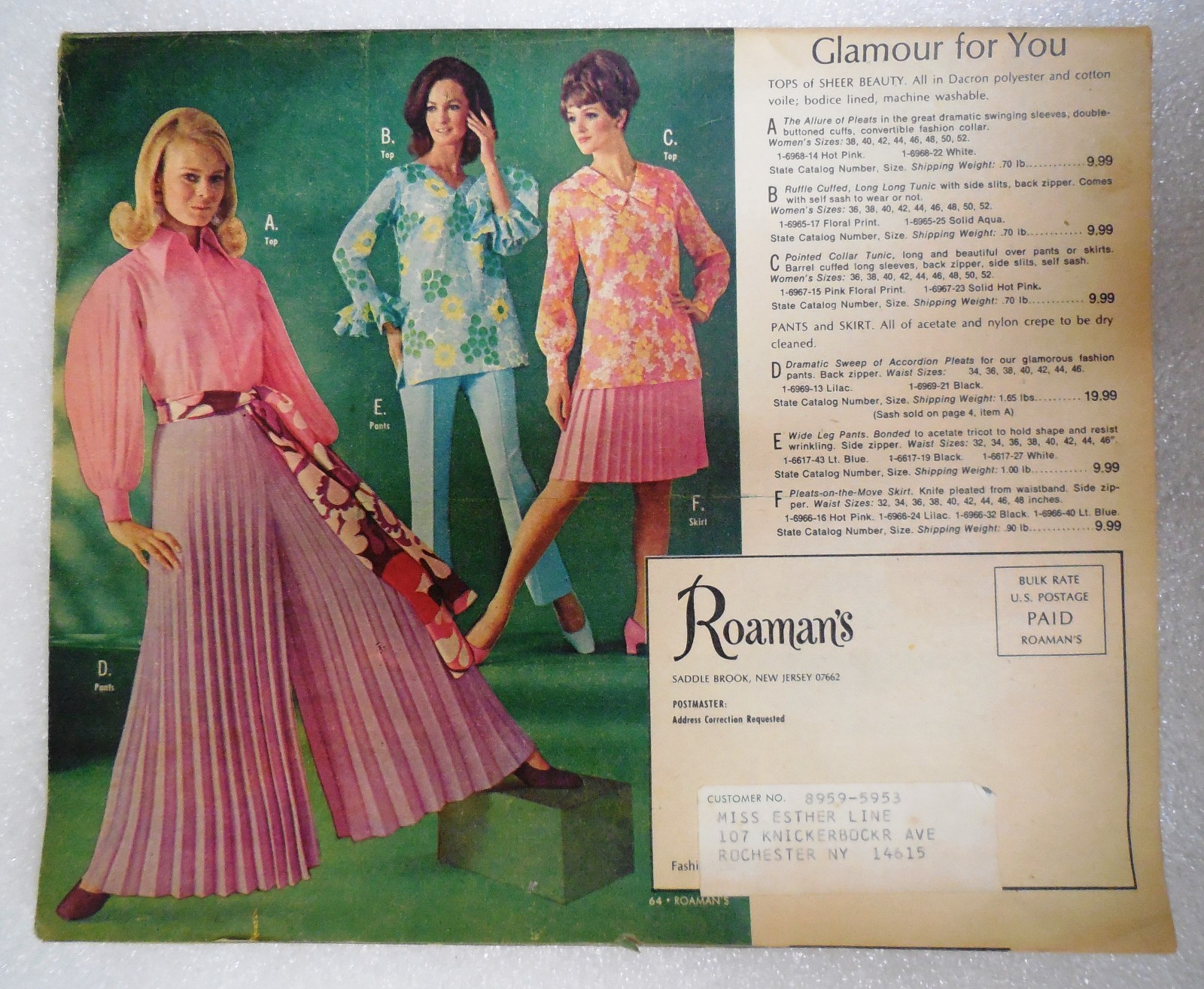 Roaman's Vintage Fashion Catalog Lot Fall Winter 1970, Spring Summer 1970