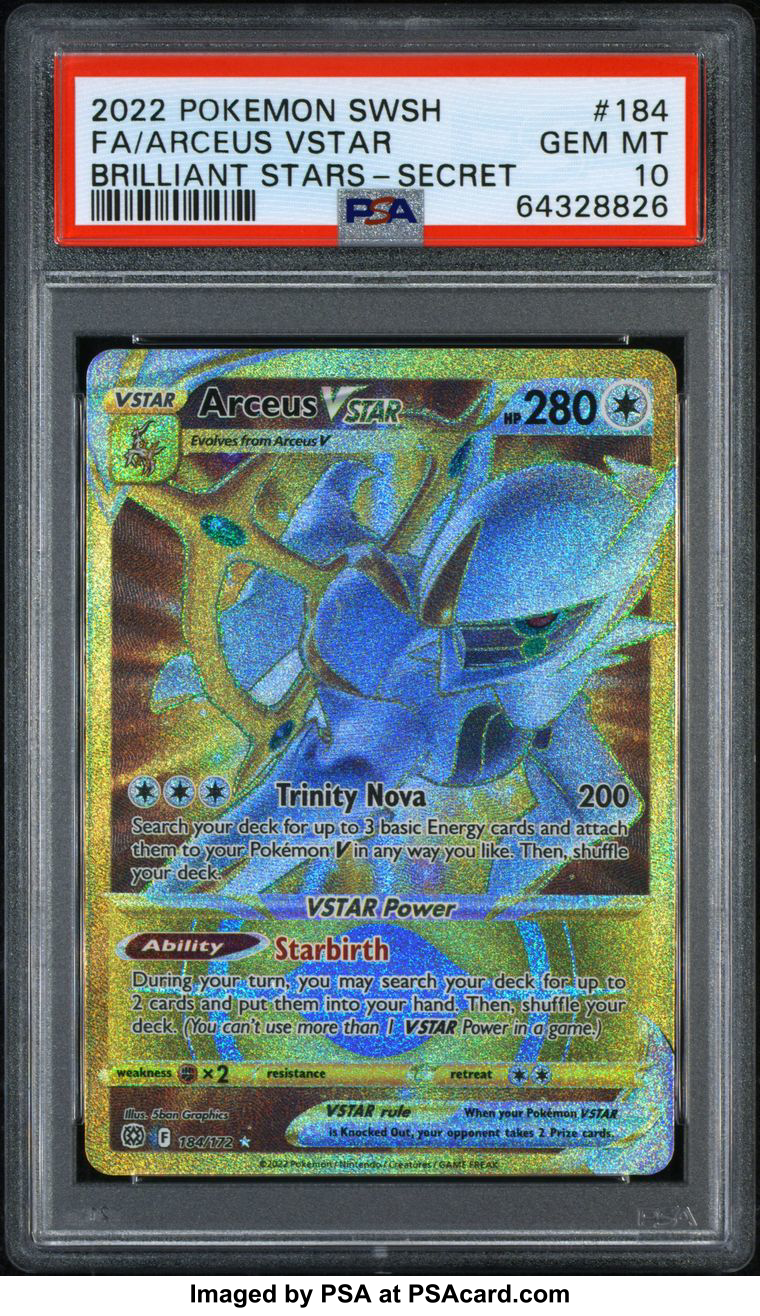 の商品一覧 通販 Psa 10宝石 新品同様 新古品 22ポケモンすばらしいスターズ184いっぱいの芸術 Arceus Vstar Sr 仕入れ Shop Motorwheels Com
