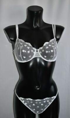 Green Eyes Women's Bra Set with Thong Model MY LOVE Made in Italy