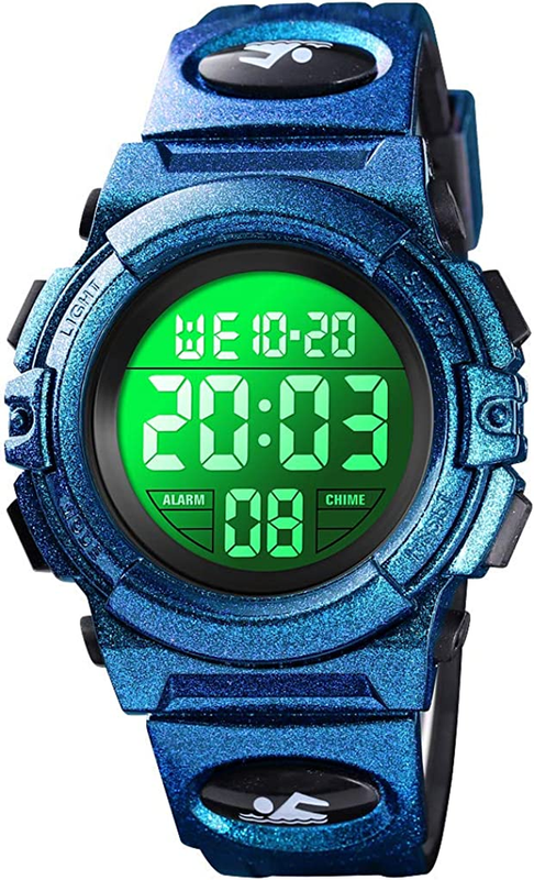 Boys Watch Digital Sports Waterproof Outdoor Kids Watches Alarm Clock 12/24 H St