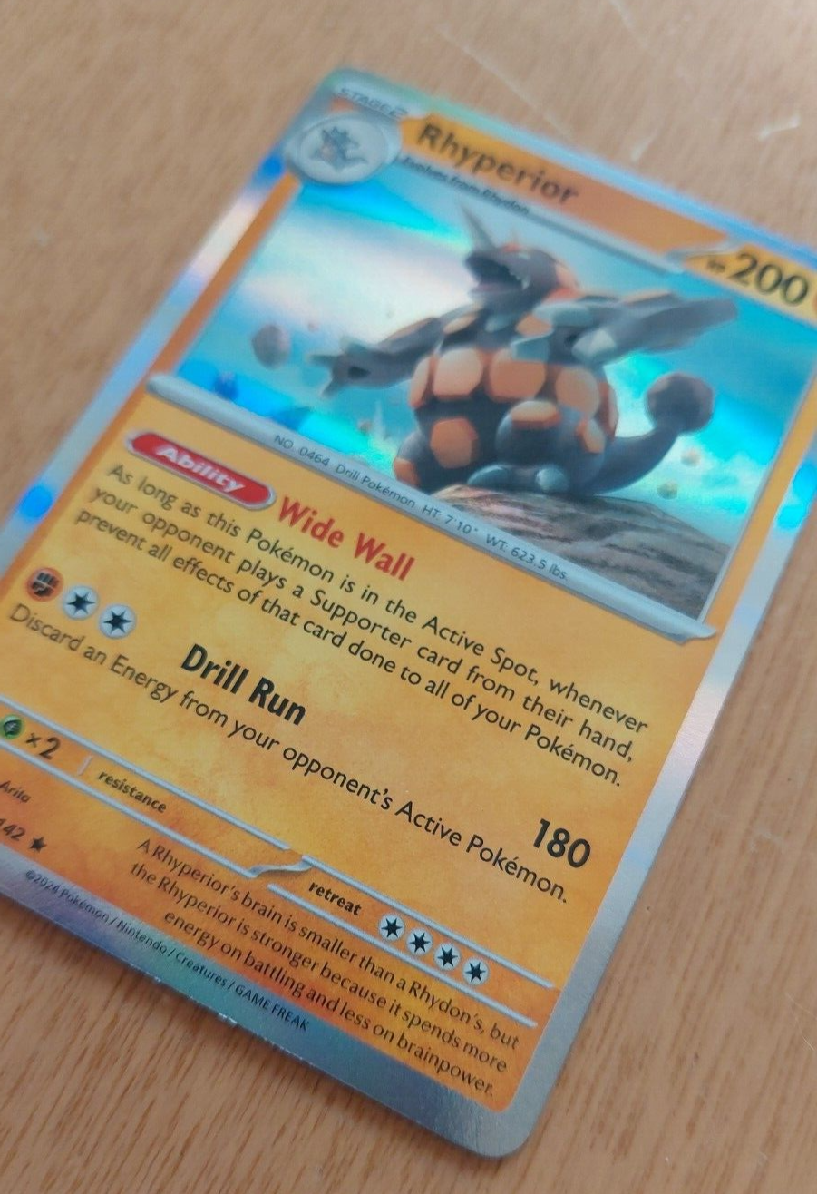 Rhyperior 76/142 Holographic Pokemon card | eBay