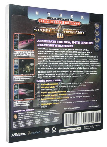 Star Trek Starfleet Command III Sybex PC Windows Official Strategy Guide Book