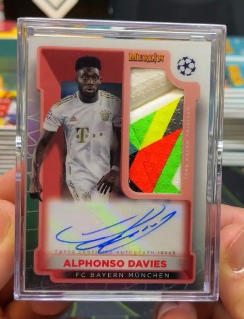 その他 Topps Merlin ball Alphonso Davies Auto Topps Merlin ball Alphonso Davies Auto