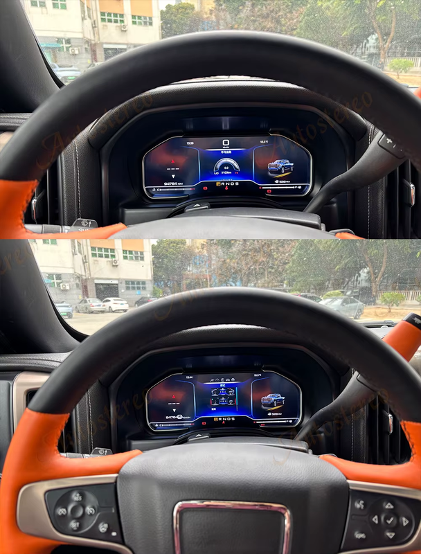 Car Radio Digital Odometer Carplay Android 13 for Chevrolet Silverado GMC Tahoe