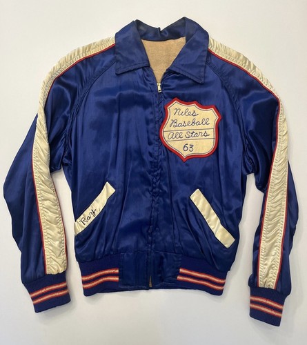 60s Vintage Satin Jacket ブルゾン スタジャン 60s Vintage Satin Jacket ブルゾン スタジャン