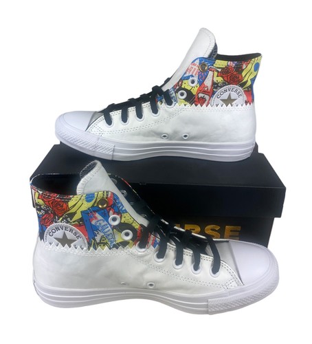 

НОВЫЕ белые кроссовки Converse Chuck Taylor All Star Hi Mi Gente, женские кроссовки 9,5, Белый, Converse Chuck Taylor All Star Hi