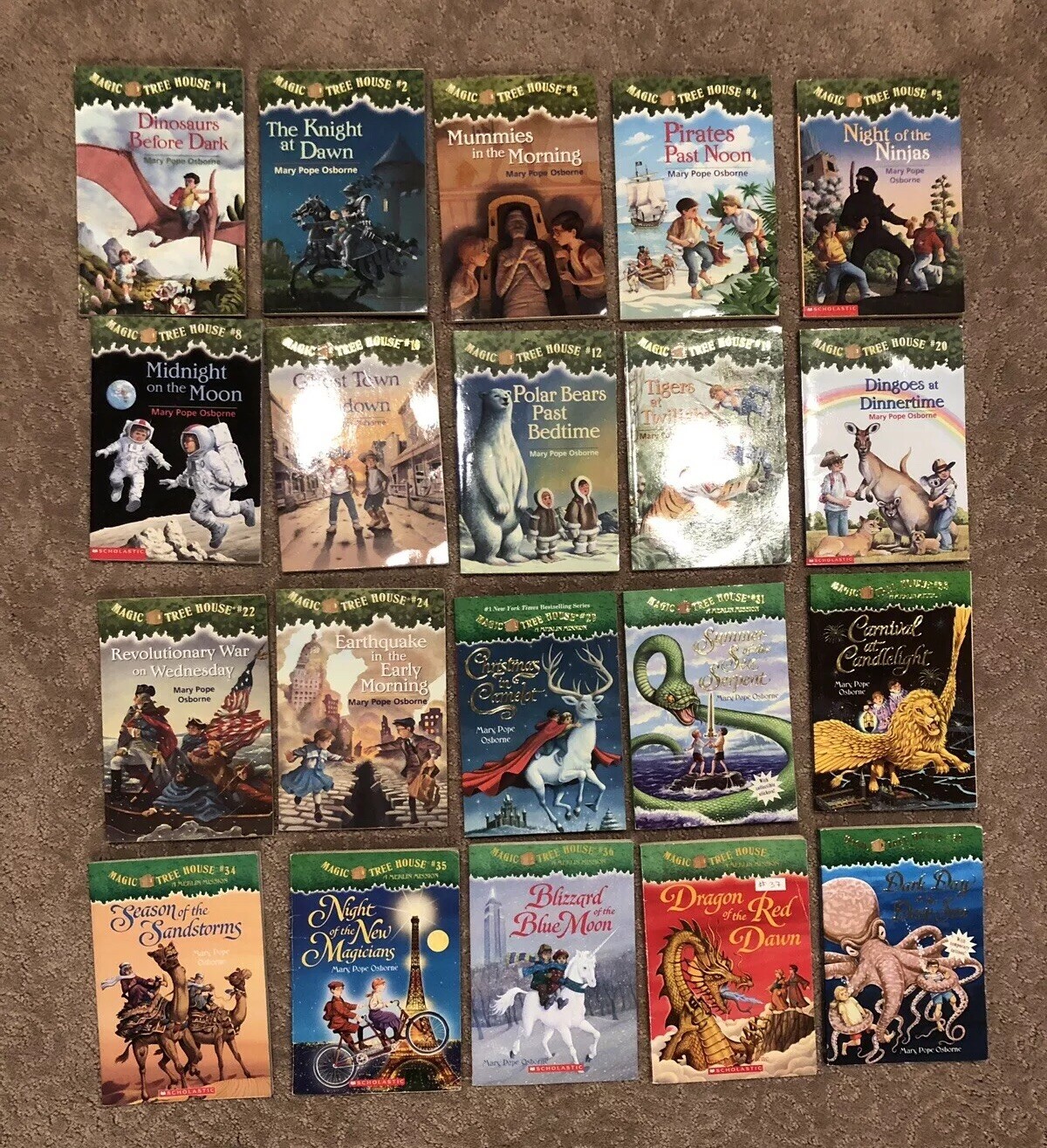 Lot of 20 MAGIC TREE HOUSE & MERLIN MISSIONS 12 19 20 22 24