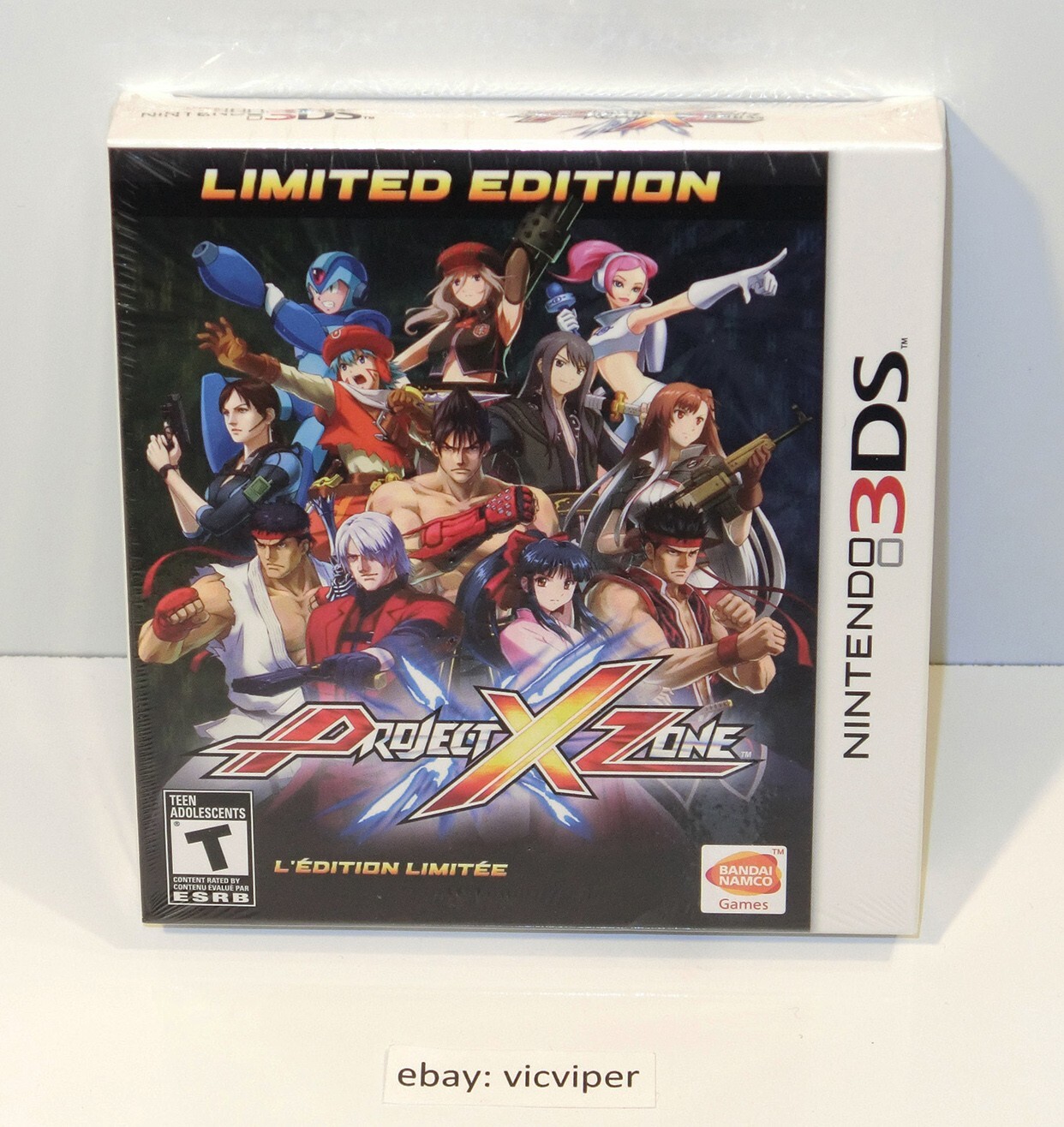 Brand New Sealed PROJECT X ZONE Limited Edition Namco Sega Brand New Sealed PROJECT X ZONE Limited Edition Namco Sega
