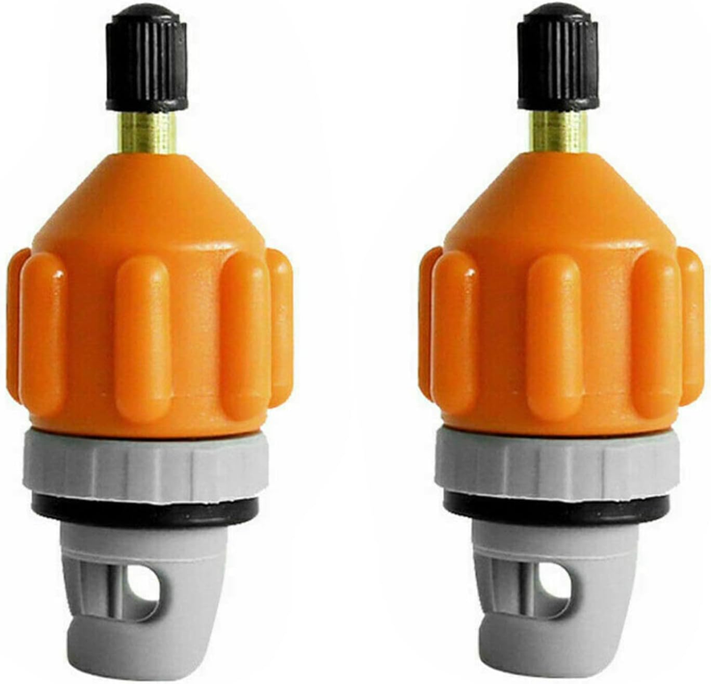 2Pcs Inflatable Boat SUP Pump Adapter Rowing Boat Air Valve Adapter, Air Valve T