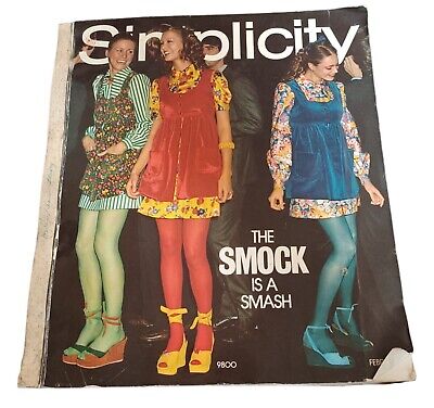 Vintage 1971 Simplicity Patterns Store Catalog Book February No 9800