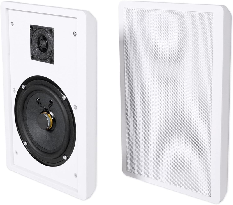 2  Rockslim White Home Theater 5.25" 240W Easy Wall Mount Sl