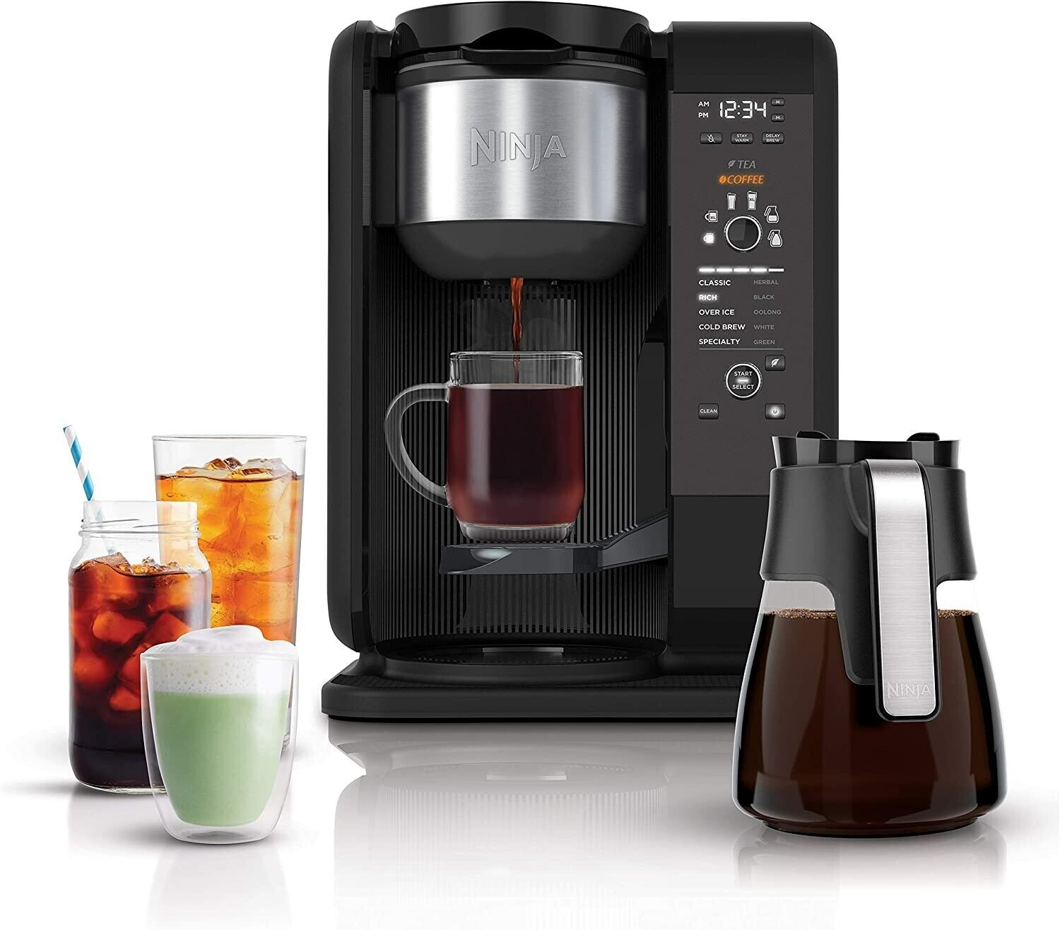 Ninja CP301 Hot Cold Brewed System Tea Coffee Maker Frother 